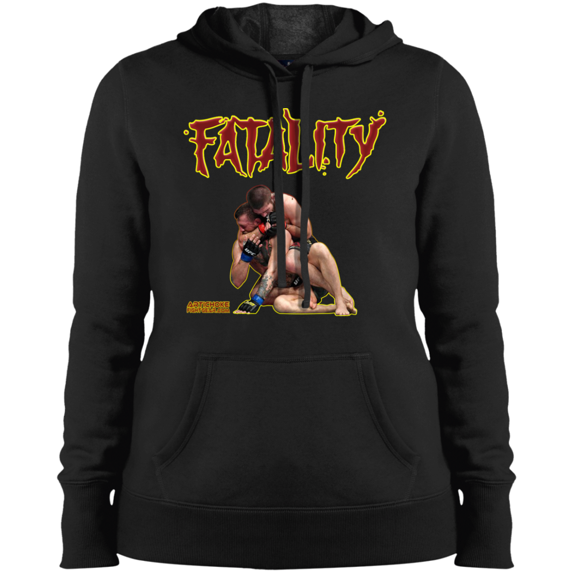 Artichoke Fight Gear Custom Design #21. FATLAITY! Ladies' Pullover Hooded Sweatshirt