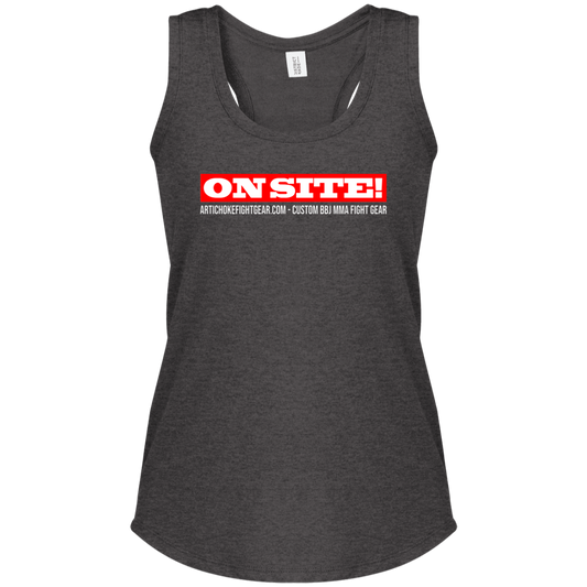 AFG Custom Design #14. ON SITE! Ladies' Tri Racerback Tank