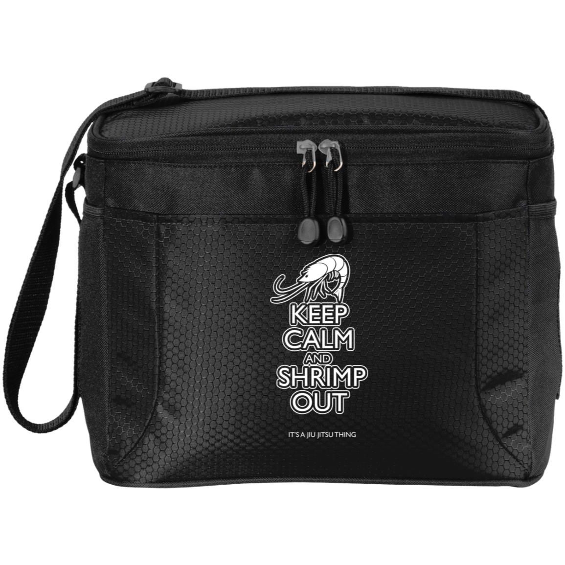 Artichoke Fight Gear Custom Design #12. Keep Calm and Shrimp Out. 12-Pack Cooler