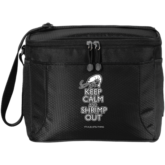 Artichoke Fight Gear Custom Design #12. Keep Calm and Shrimp Out. 12-Pack Cooler