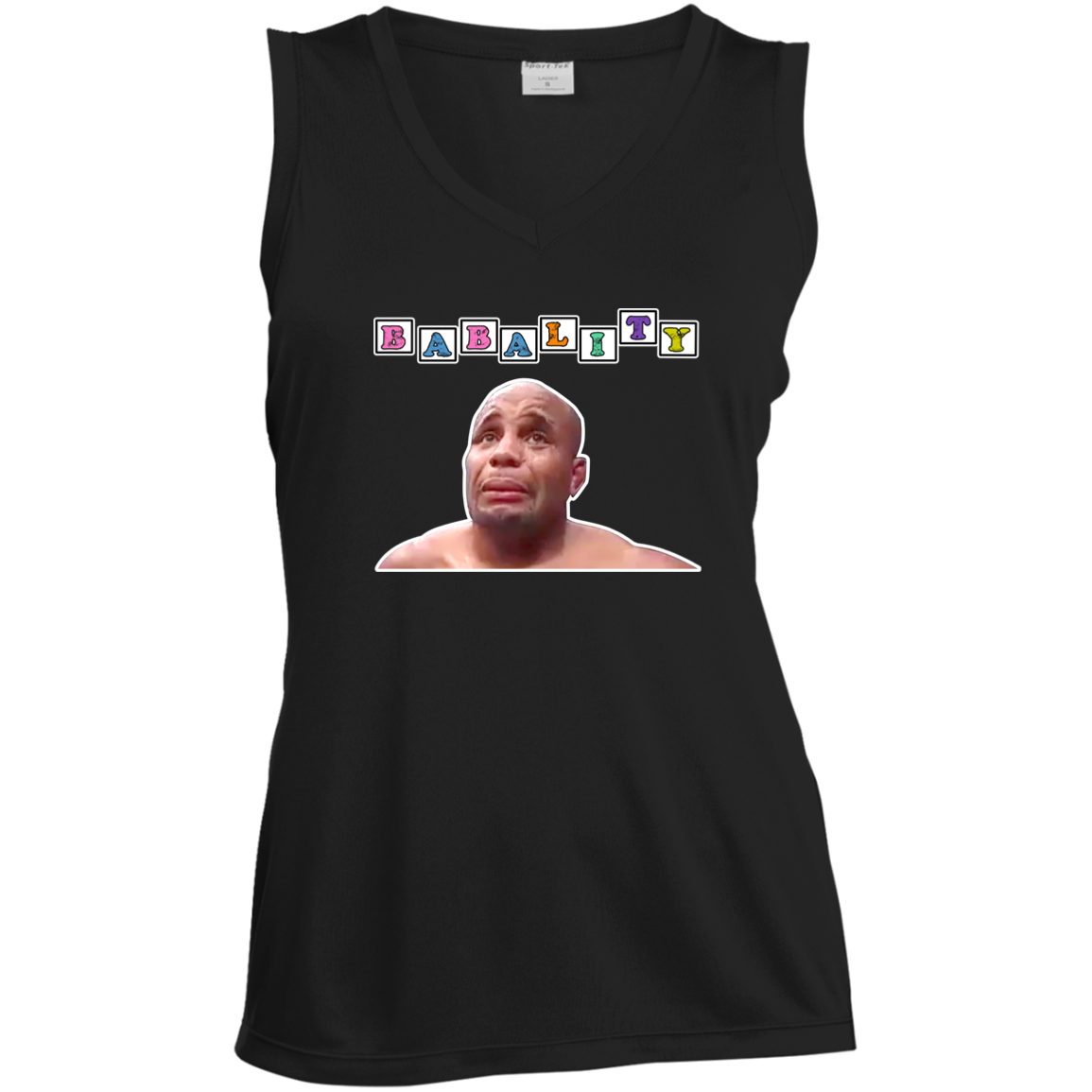 Artichoke Fight Gear Custom Design #3. Babality. Ladies' Sleeveless V-Neck Performance Tee