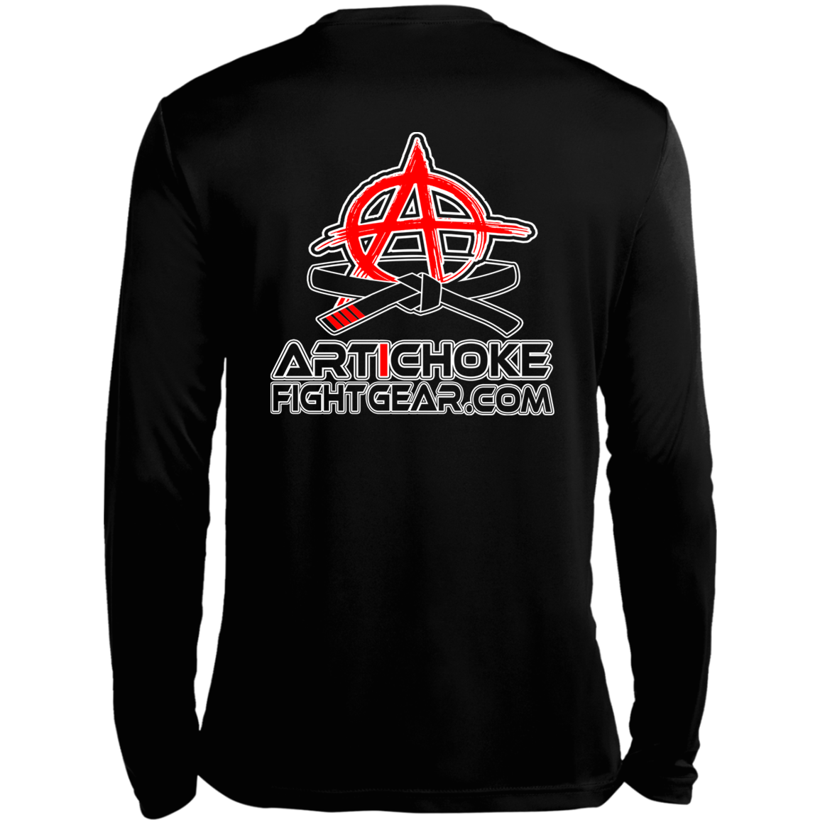 Artichoke Fight Gear Custom Design #15. Proper Quitter. Moisture-Wicking Long Sleeve