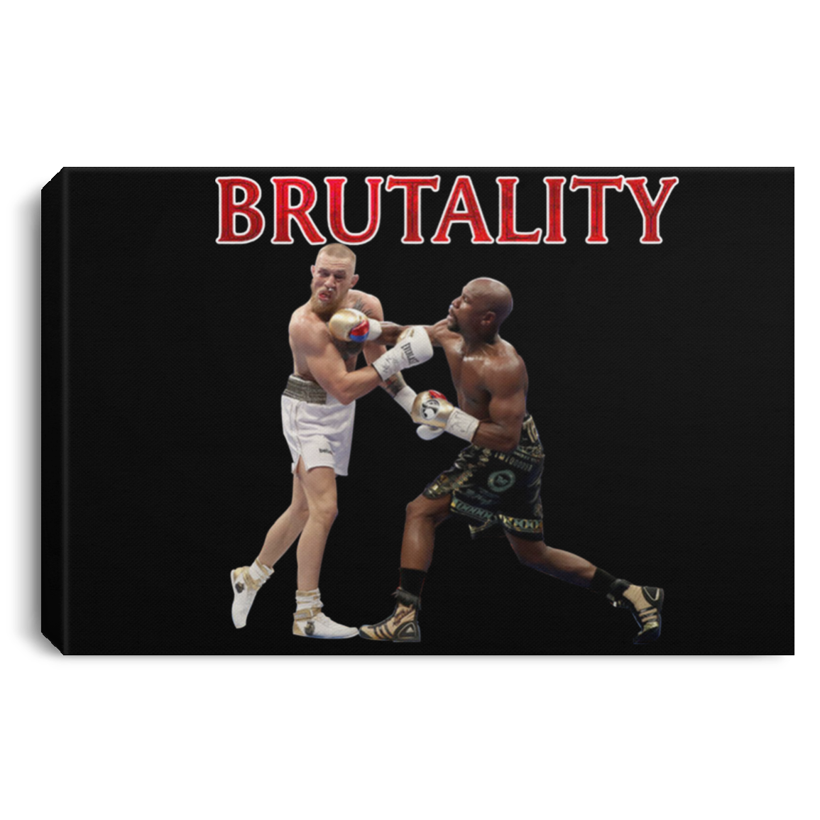 Artichoke Fight Gear Custom Design #5. Brutality! Landscape Canvas .75in Frame