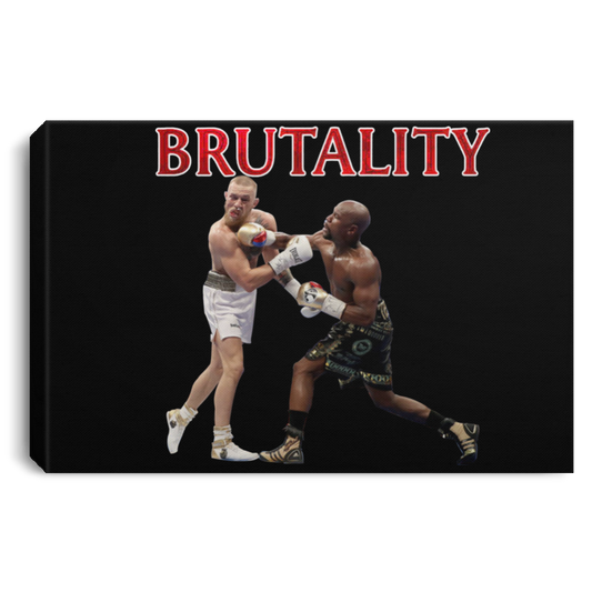 Artichoke Fight Gear Custom Design #5. Brutality! Landscape Canvas .75in Frame