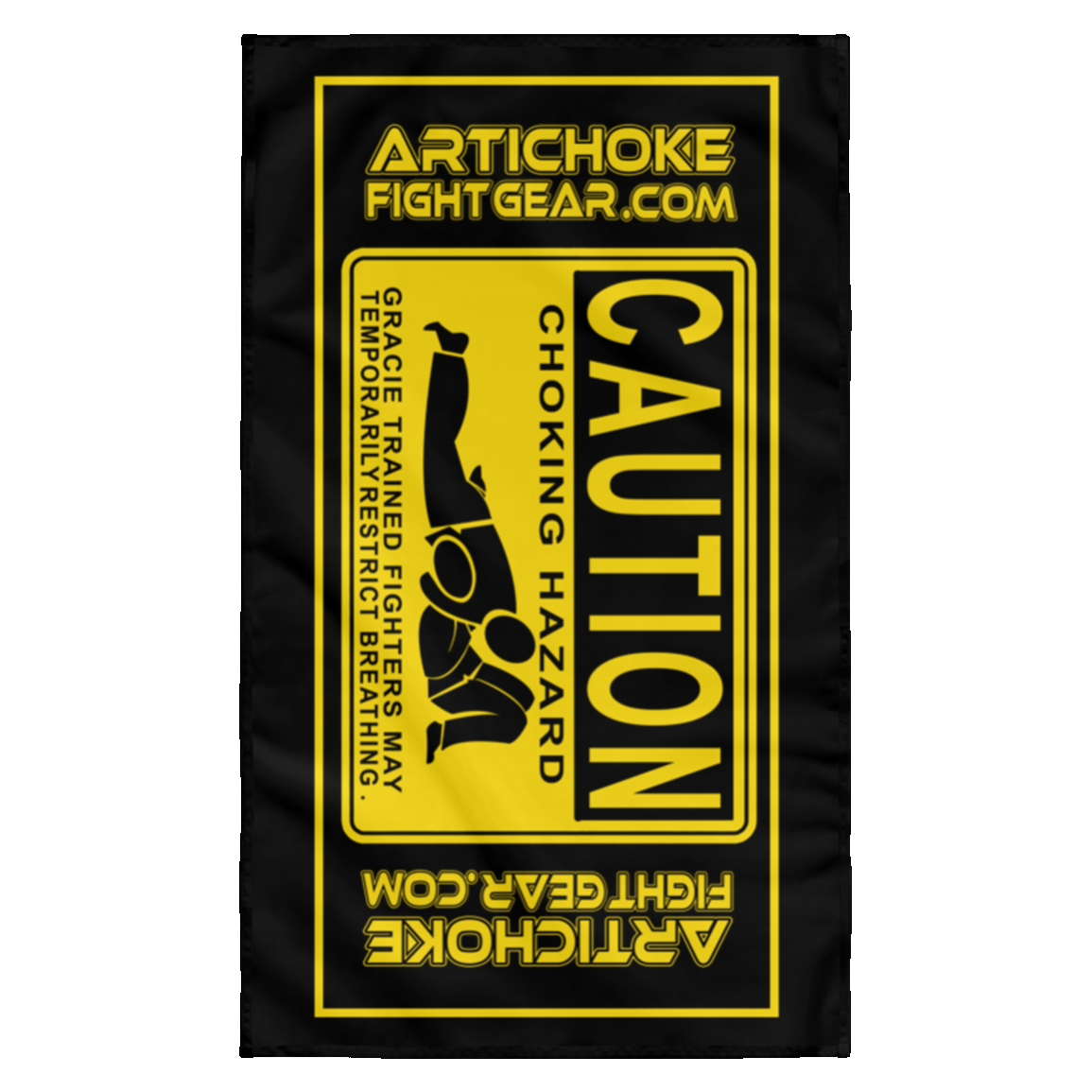 AFG Custom Design #07. CAUTION: CHOKING HAZARD. Wall Flag