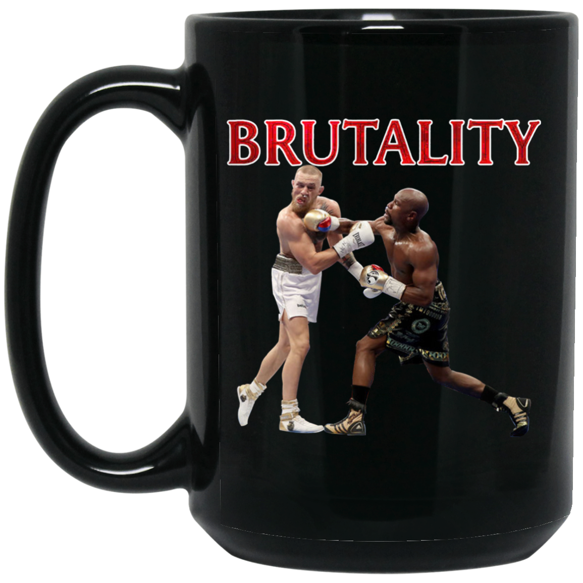 Artichoke Fight Gear Custom Design #5. Brutality! 15 oz. Black Mug