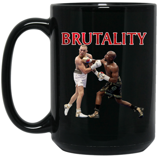 Artichoke Fight Gear Custom Design #5. Brutality! 15 oz. Black Mug