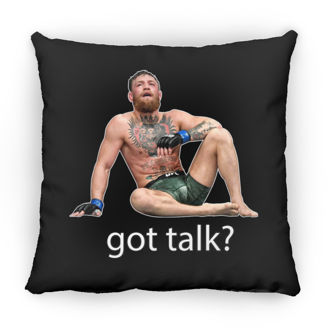 Artichoke Fight Gear Custom Design #10. Got Talk? Large Square Pillow