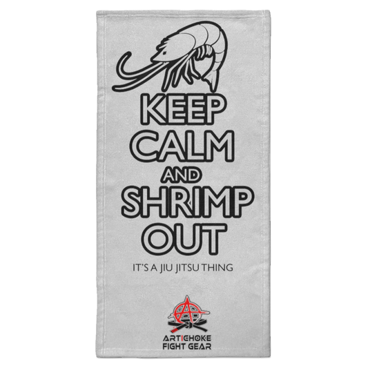 Artichoke Fight Gear Custom Design #12. Keep Calm and Shrimp Out. Towel - 15x30