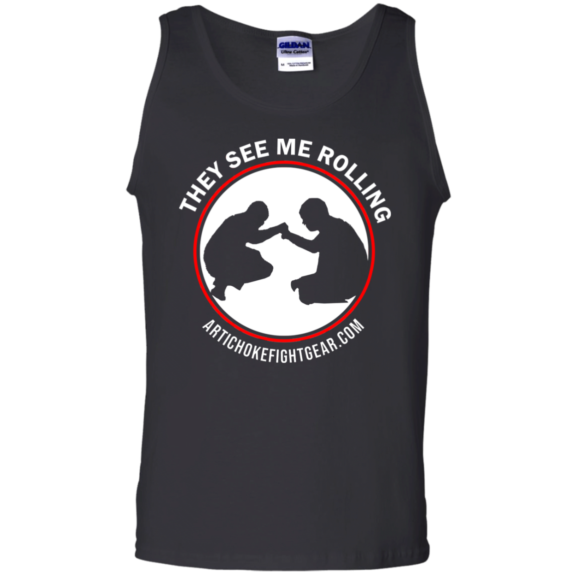 Artichoke Fight Gear Custom Design #16. They See Me Rolling. 100% Cotton Tank Top