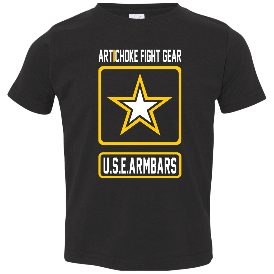 Artichoke Fight Gear Custom Design #2. USE ARMBARS. Toddler Jersey T-Shirt