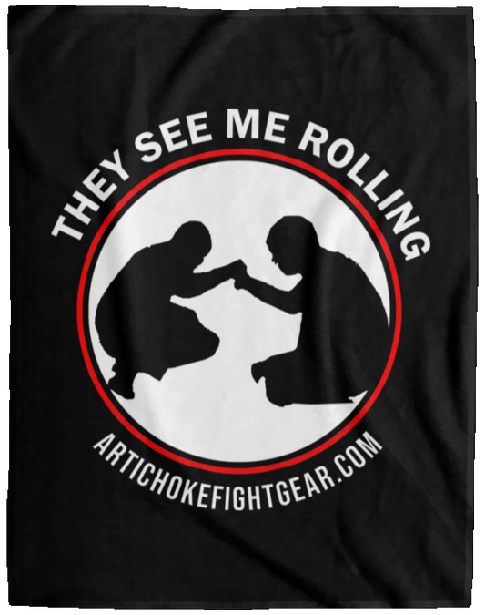 Artichoke Fight Gear Custom Design #16. They See Me Rolling. Cozy Plush Fleece Blanket - 60x80