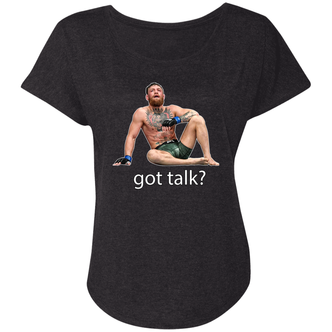 Artichoke Fight Gear Custom Design #10. Got Talk? Ladies' Triblend Dolman Sleeve