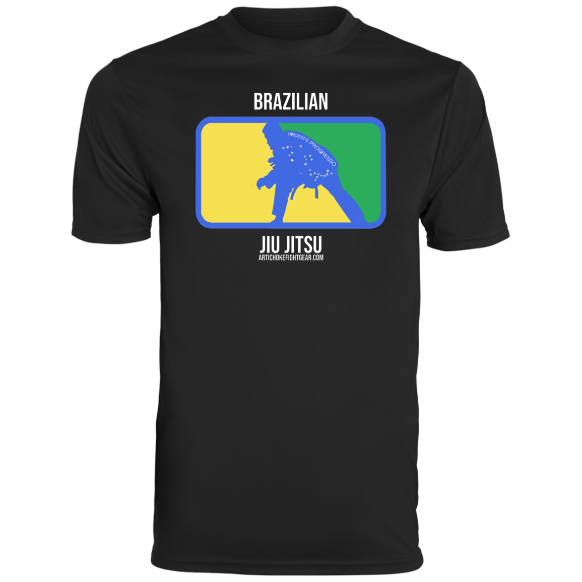 Artichoke Fight Gear Custom Design #13. BJJ, The New National Pastime. Men's Moisture-Wicking Tee