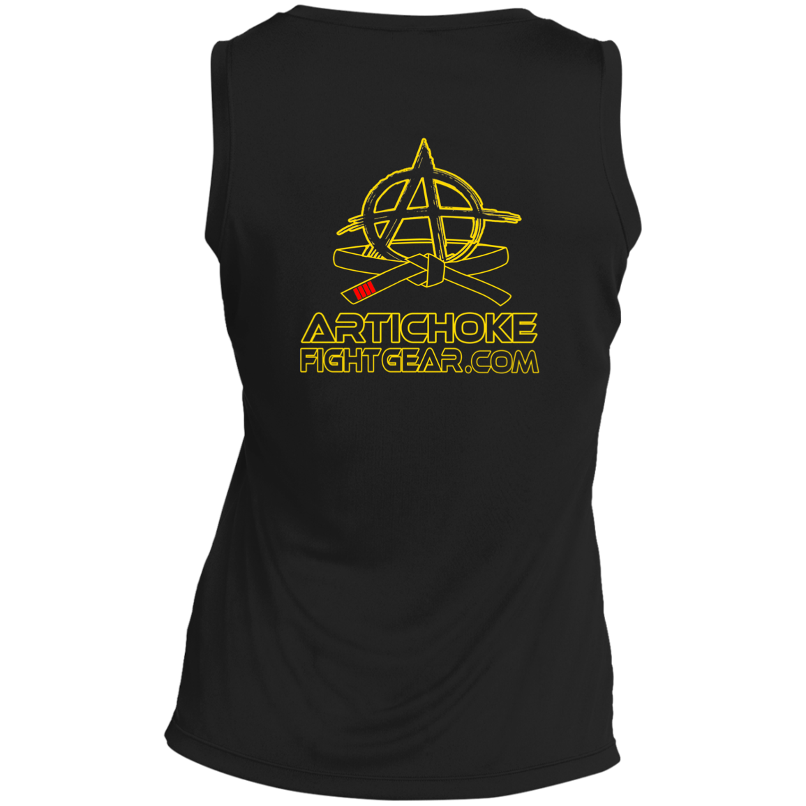 Artichoke Fight Gear Custom Design #20. You Don't Know the Power of Jiu Jitsu. Ladies' Sleeveless V-Neck Performance Tee