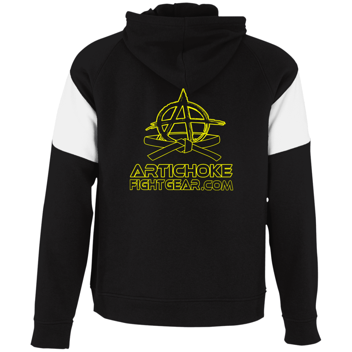 Artichoke Fight Gear Custom Design #9. EAT. SLEEP. JIU JITSU. REPEAT. Colorblock Fleece Hoodie