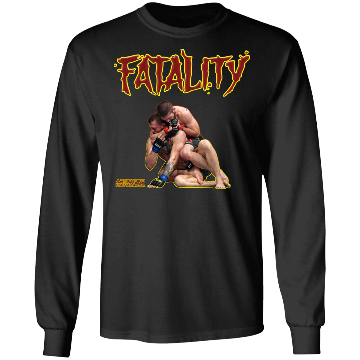 Artichoke Fight Gear Custom Design #21. FATLAITY! 100% Cotton Long Sleeve