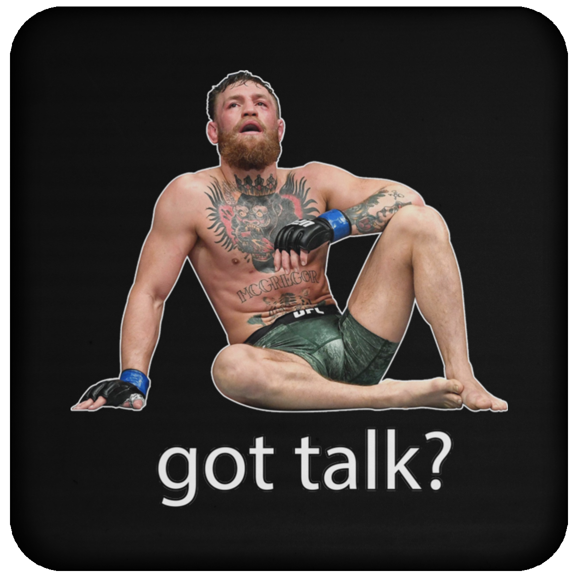 Artichoke Fight Gear Custom Design #10. Got Talk? Coaster