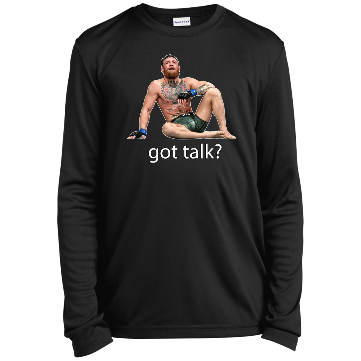 Artichoke Fight Gear Custom Design #10. Got Talk? Youth Long Sleeve Performance Tee