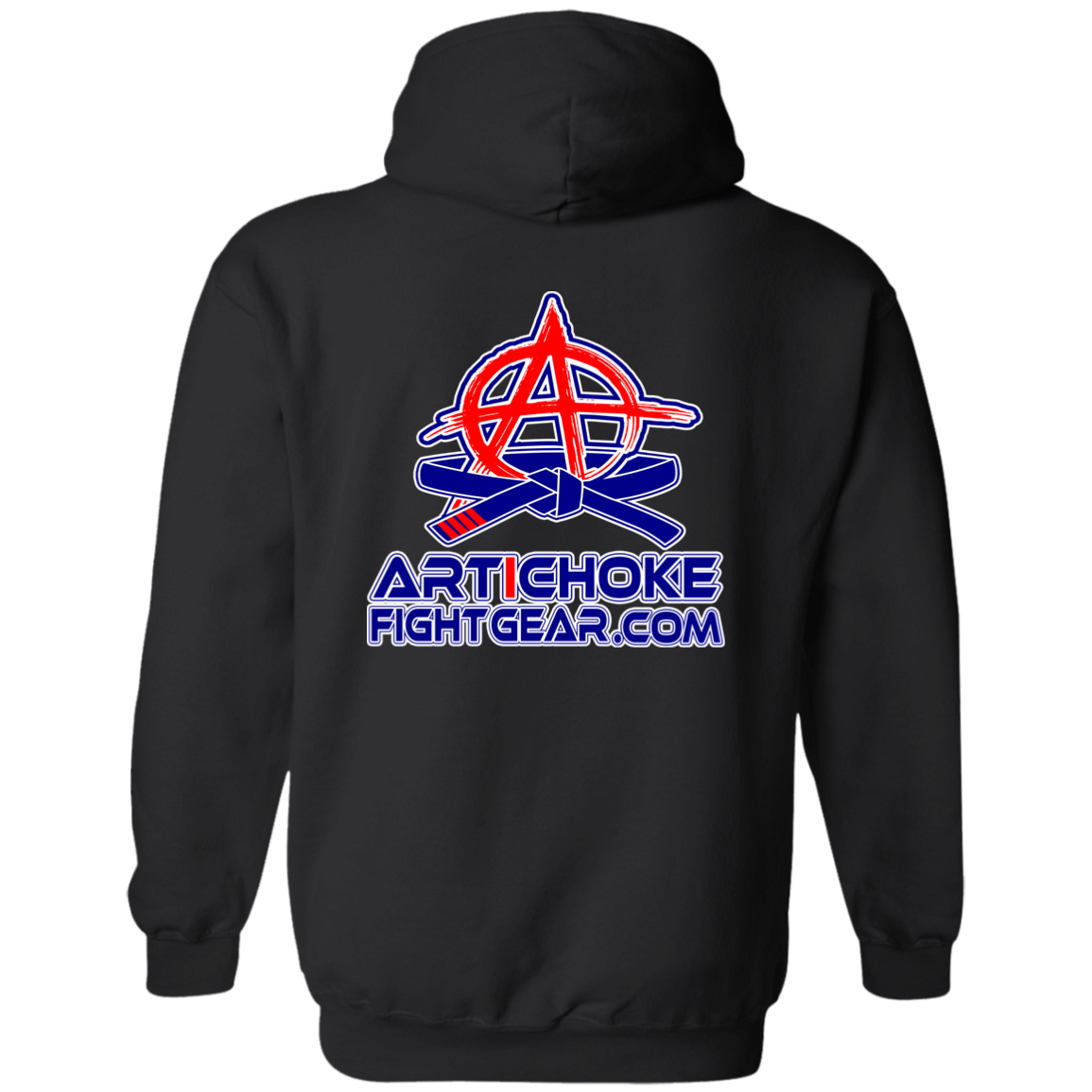 Artichoke Fight Gear Custom Design #4. MLB style BJJ. Basic Pullover Hoodie