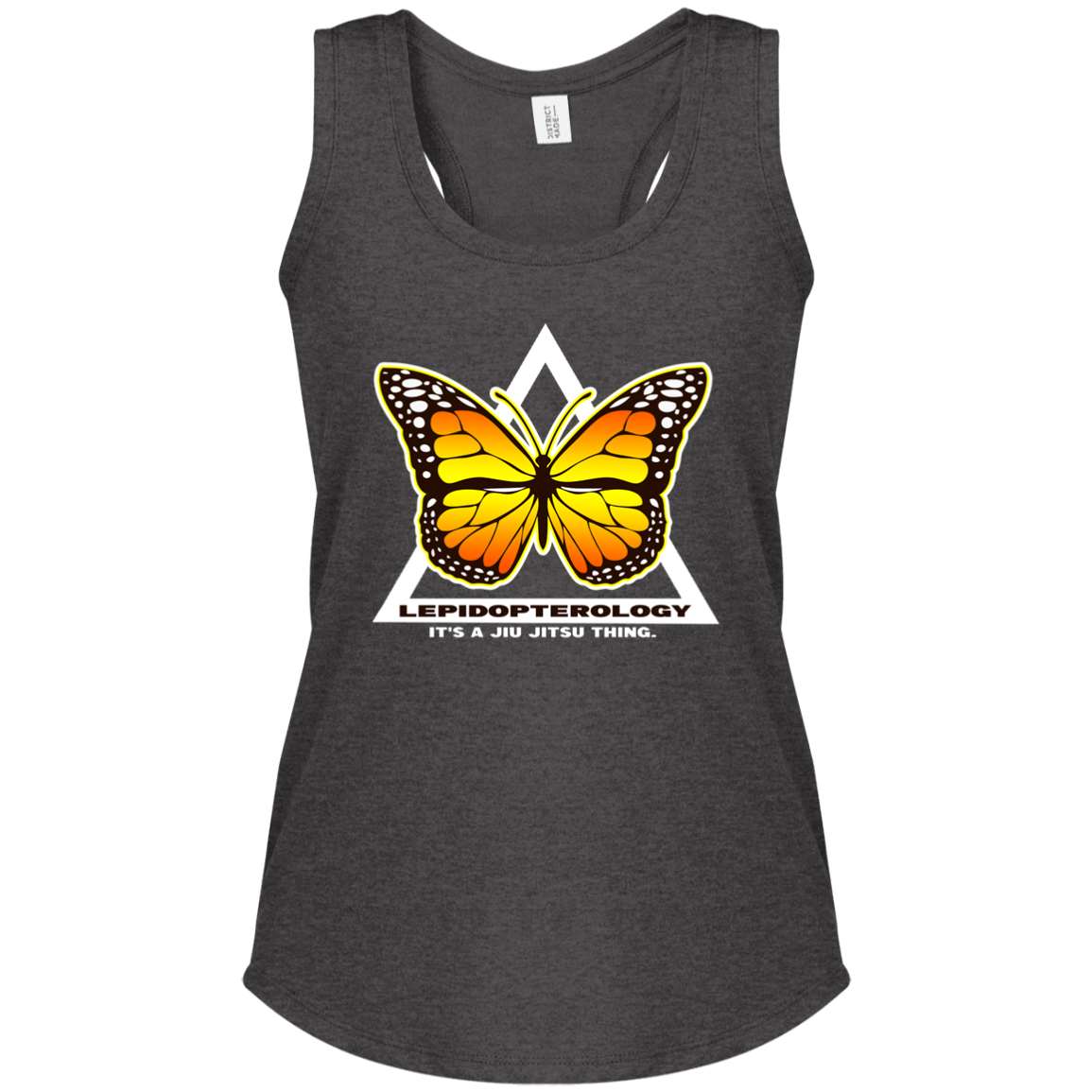 Artichoke Fight Gear Custom Design #6. Lepidopterology (Study of butterflies). Butterfly Guard. Ladies' Tri Racerback Tank