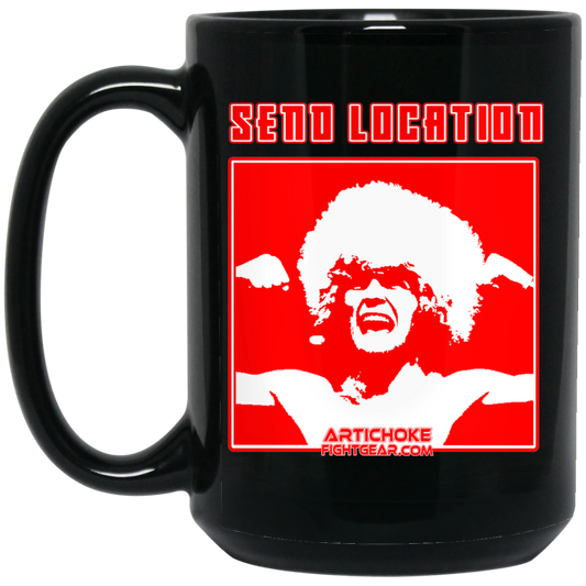 Artichoke Fight Gear Custom Design #17. SEND LOCATION. 15 oz. Black Mug