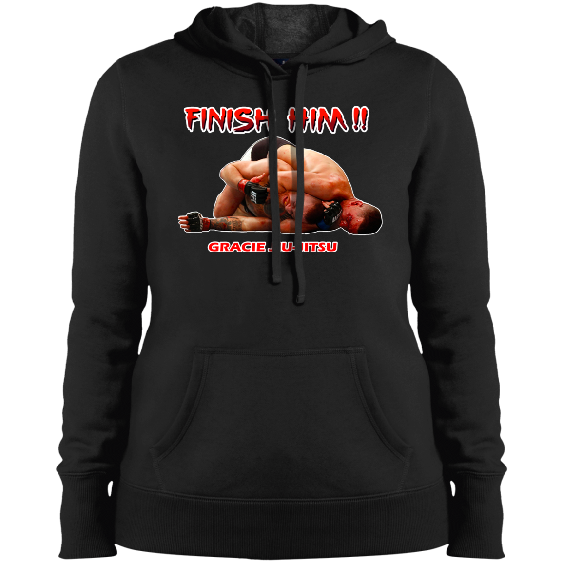 Artichoke Fight Gear Custom Design #8. Finish Him! Ladies' Pullover Hooded Sweatshirt