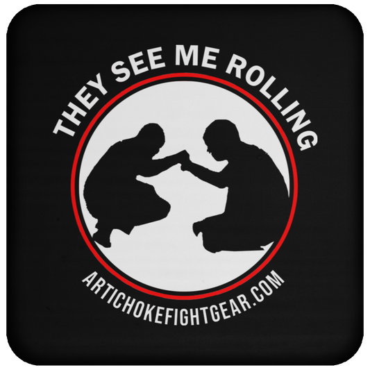 Artichoke Fight Gear Custom Design #16. They See Me Rolling. Coaster