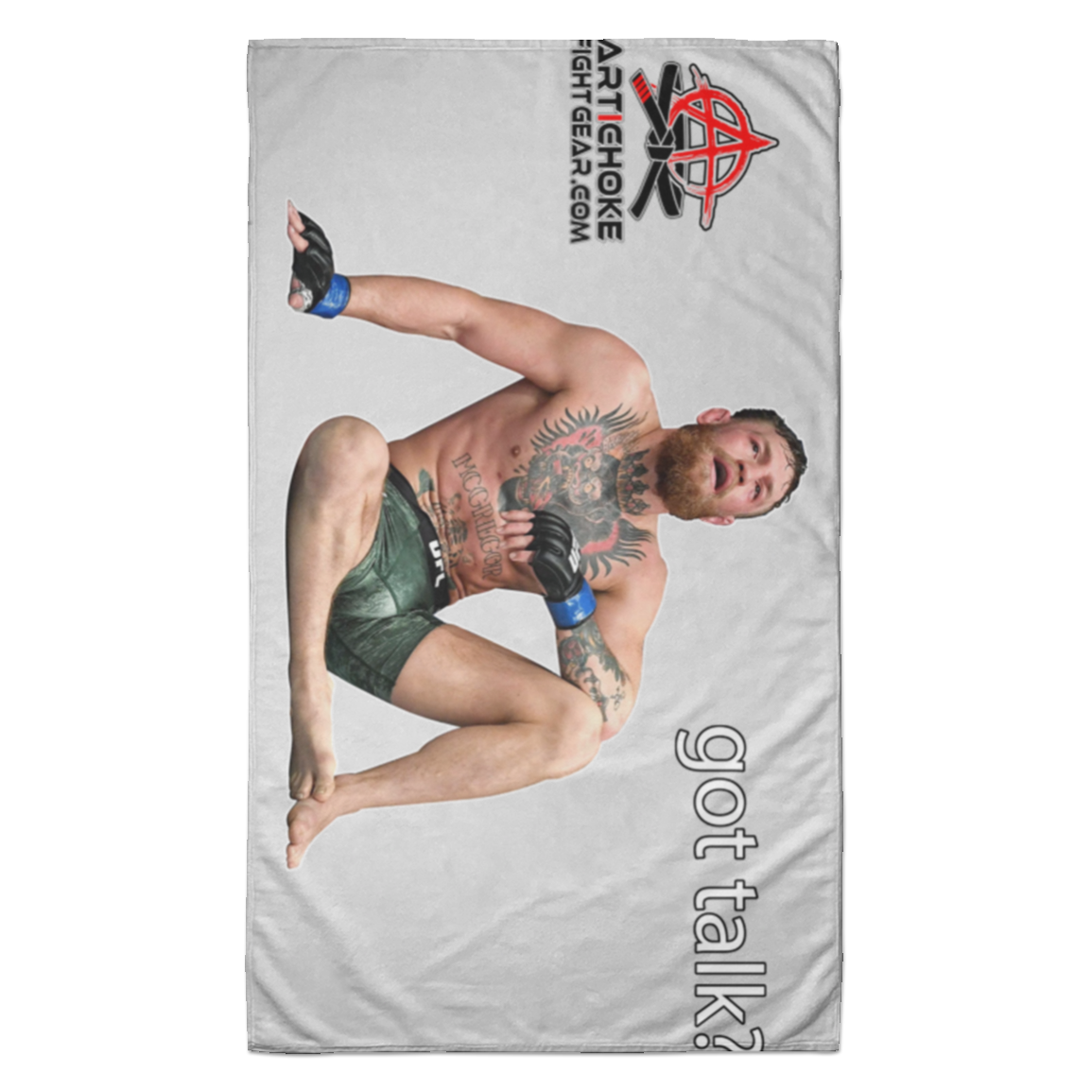 Artichoke Fight Gear Custom Design #10. Got Talk? Towel - 35x60