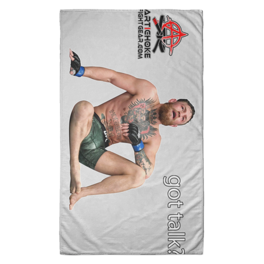 Artichoke Fight Gear Custom Design #10. Got Talk? Towel - 35x60