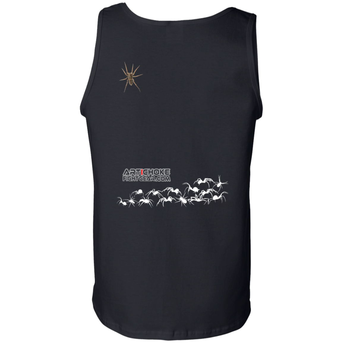 Artichoke Fight Gear Custom Design #1. Arachnophobia: Fear of Spiders. Spider Guard. It's a Jiu Jitsu Thing. 100% Cotton Tank Top