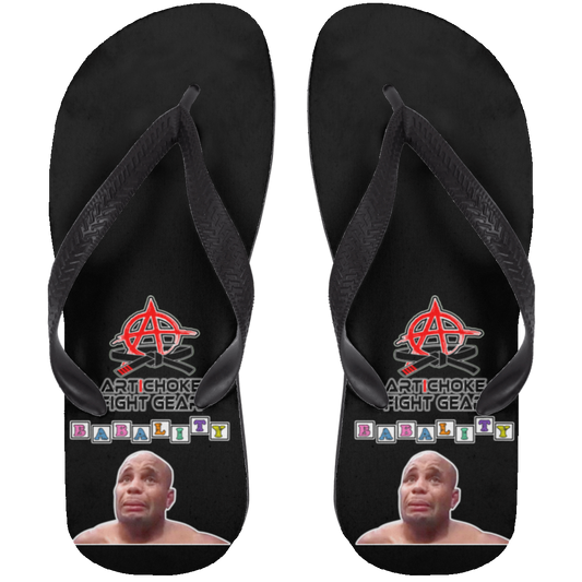 Artichoke Fight Gear Custom Design #3. Babality. Adult Flip Flops