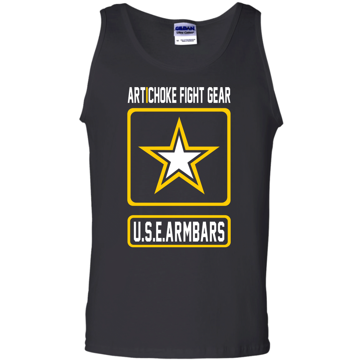 Artichoke Fight Gear Custom Design #2. USE ARMBARS. 100% Cotton Tank Top