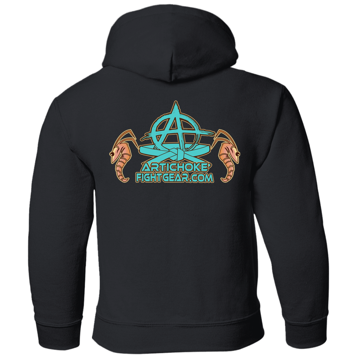 Artichoke Fight Gear Custom Design #18. Shrimpin ain't Easy. Youth Pullover Hoodie