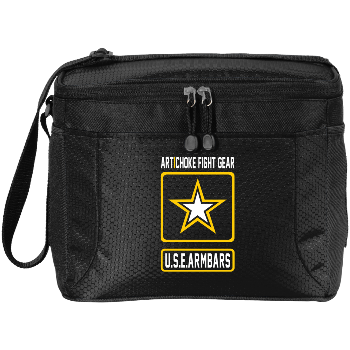 Artichoke Fight Gear Custom Design #2. USE ARMBARS. 12-Pack Cooler