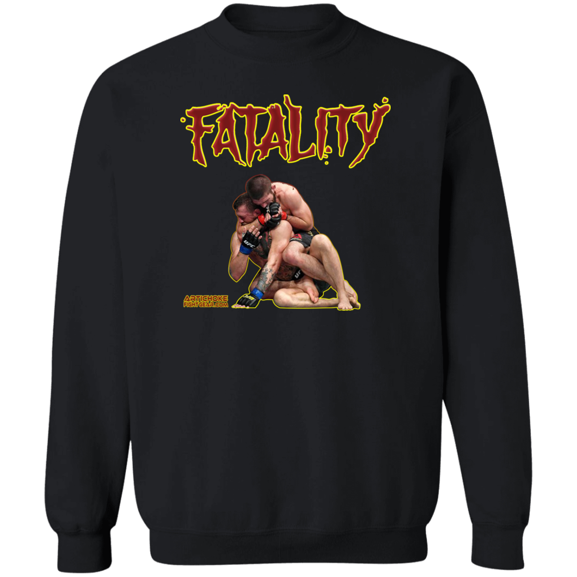 Artichoke Fight Gear Custom Design #21. FATLAITY! Crewneck Pullover Sweatshirt