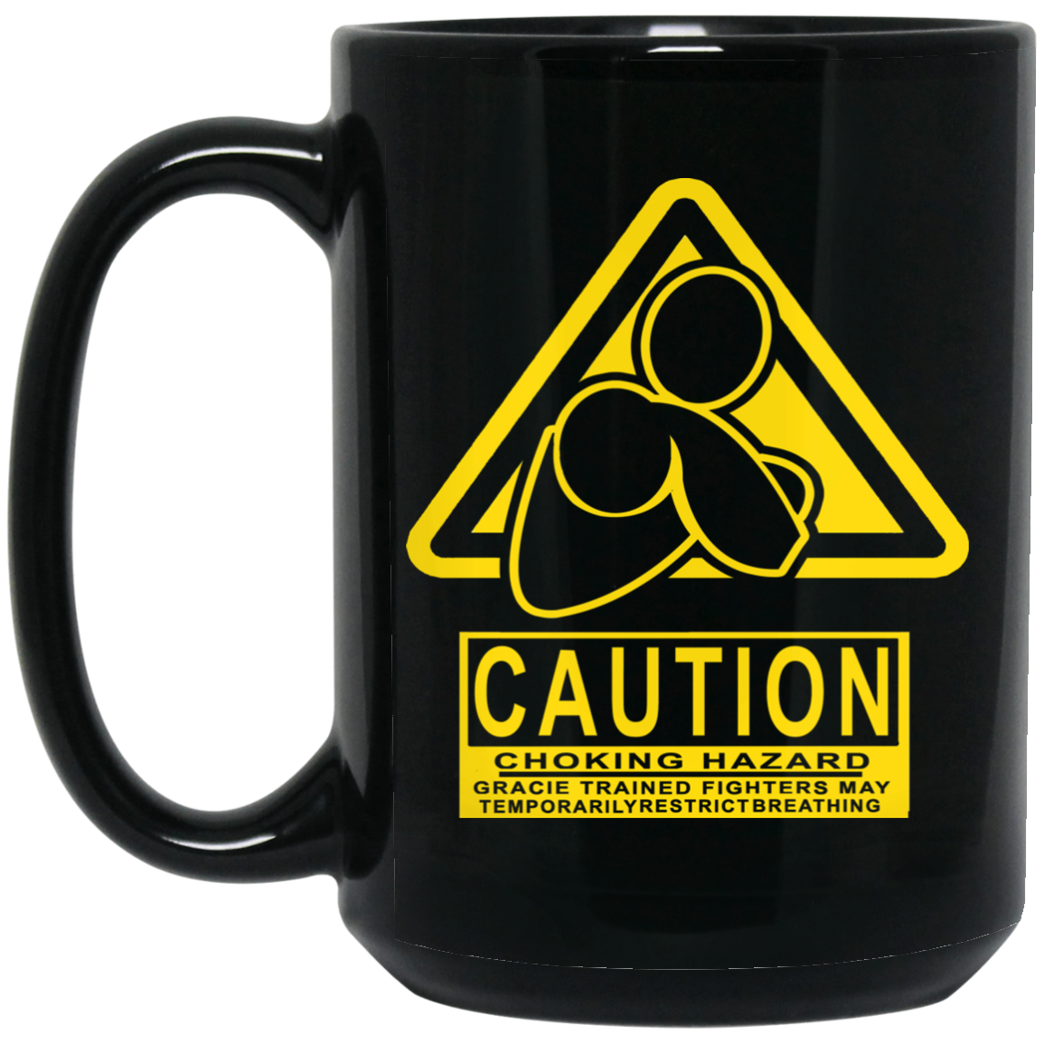 AFG Custom Design #07. CAUTION: CHOKING HAZARD. 15 oz. Black Mug