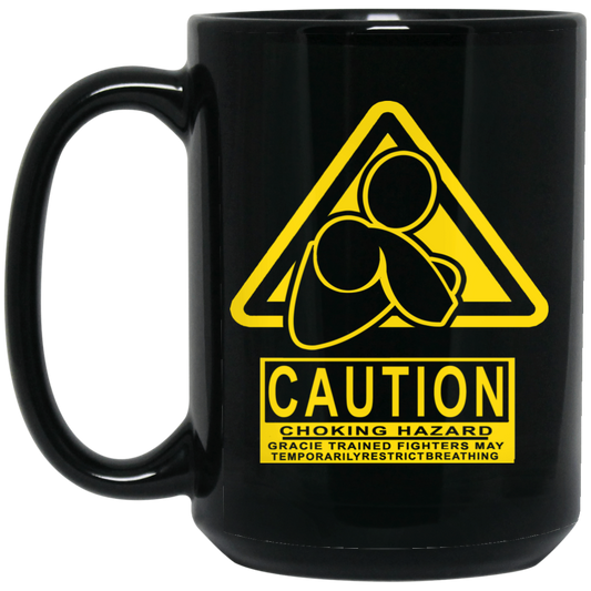 AFG Custom Design #07. CAUTION: CHOKING HAZARD. 15 oz. Black Mug