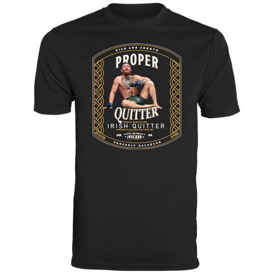 Artichoke Fight Gear Custom Design #15. Proper Quitter. Men's Moisture-Wicking Tee