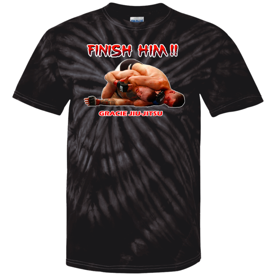 Artichoke Fight Gear Custom Design #8. Finish Him! 100% Cotton Tie Dye T-Shirt