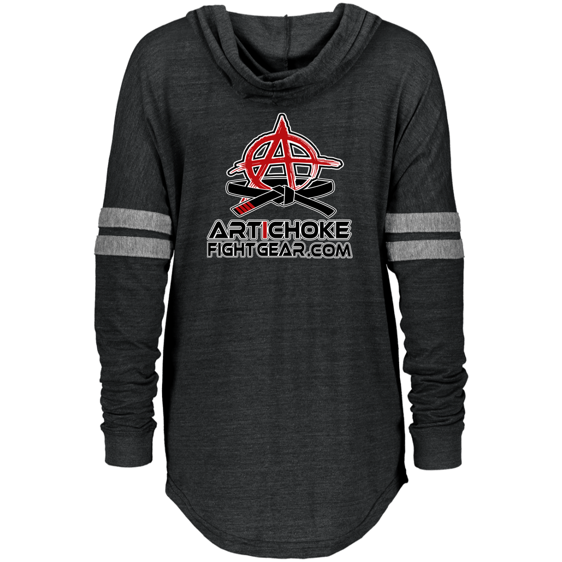 Artichoke Fight Gear Custom Design #5. Brutality! Ladies Hooded Low Key Pullover