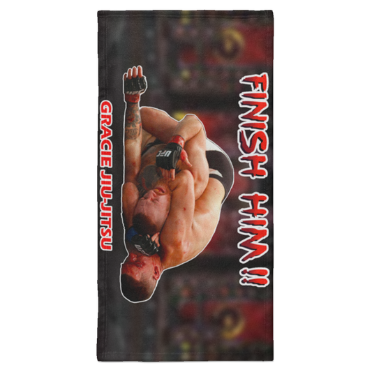 Artichoke Fight Gear Custom Design #8. Finish Him! Towel - 15x30