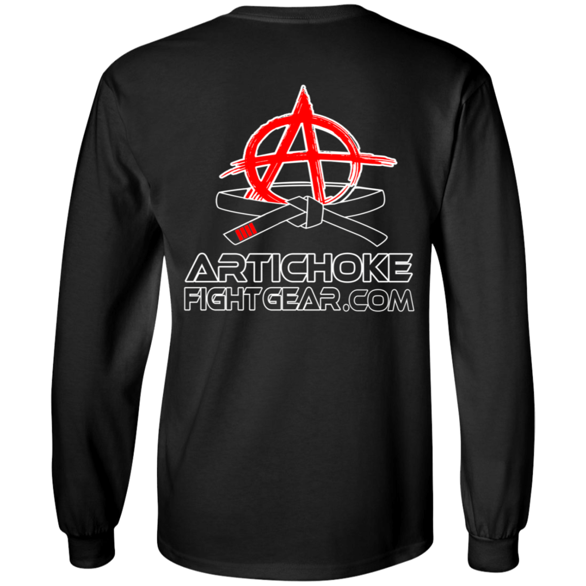 Artichoke Fight Gear Custom Design #19. Sticks and Stones. 100% Cotton Long Sleeve