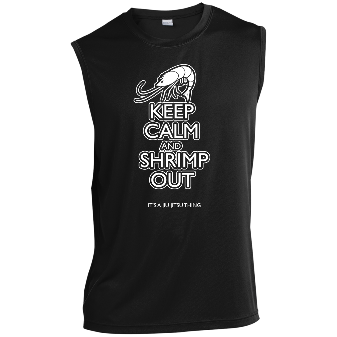 Artichoke Fight Gear Custom Design #12. Keep Calm and Shrimp Out. Men’s Sleeveless