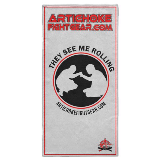 Artichoke Fight Gear Custom Design #16. They See Me Rolling. Towel - 15x30