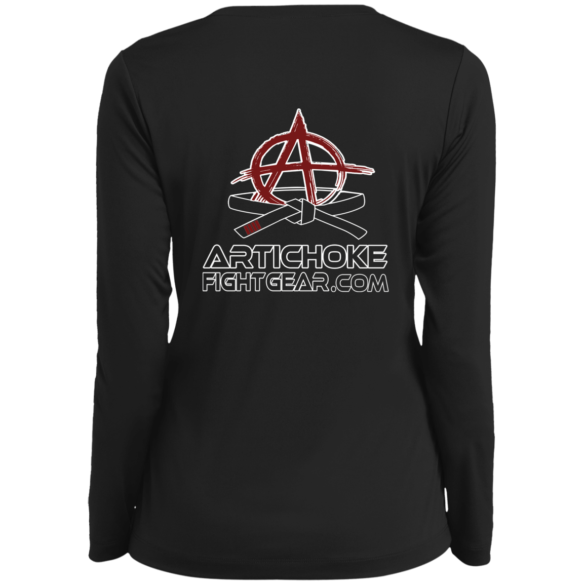 Artichoke Fight Gear Custom Design #21. FATLAITY! Ladies’ Long Sleeve Performance V-Neck Tee