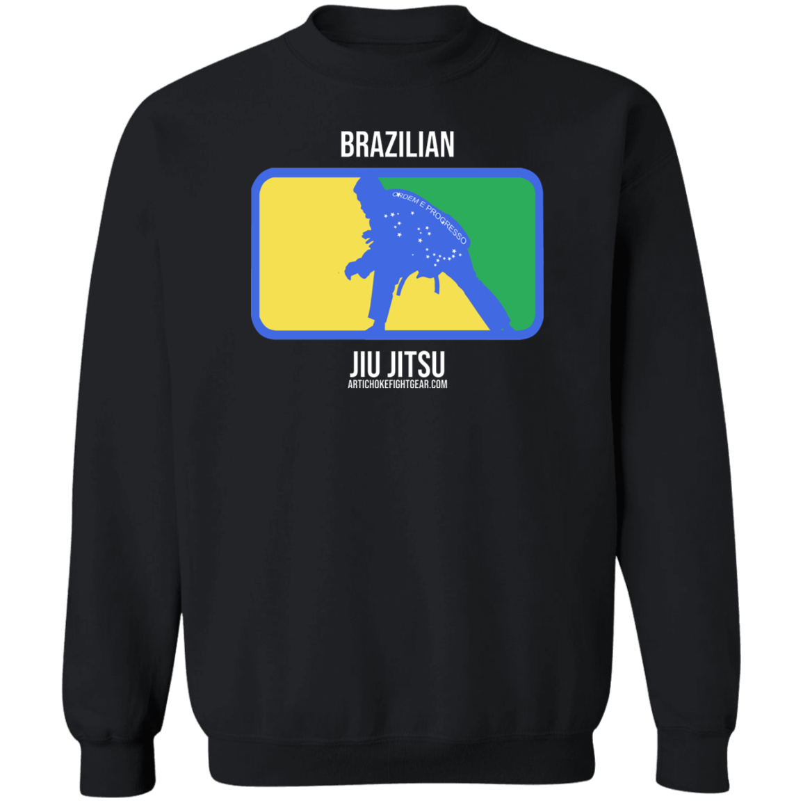 Artichoke Fight Gear Custom Design #13. BJJ, The New National Pastime. Crewneck Pullover Sweatshirt