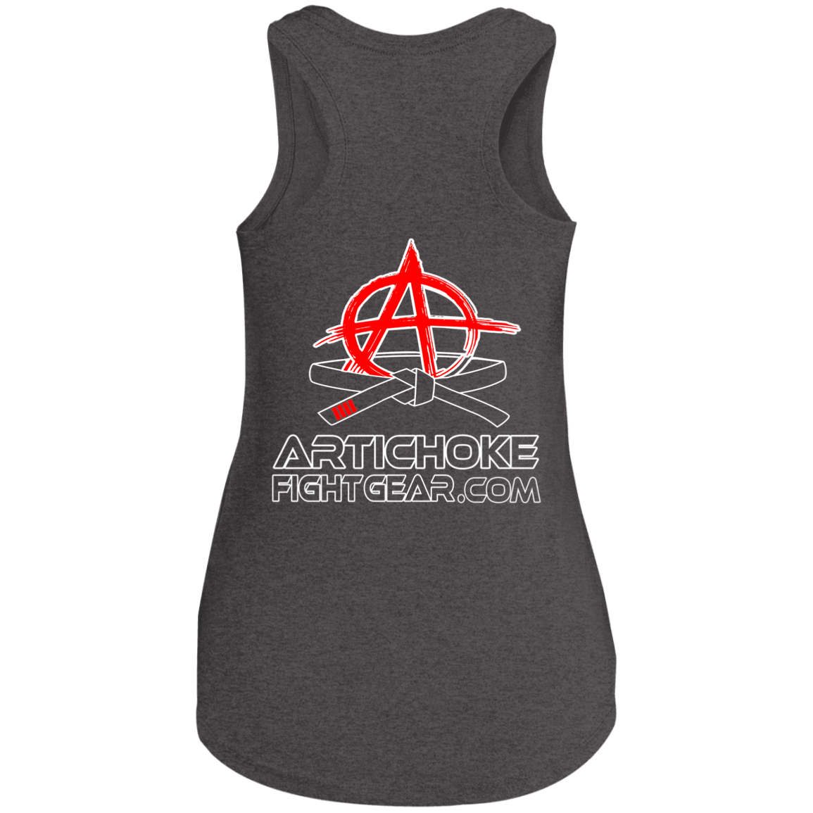 Artichoke Fight Gear Custom Design #15. Proper Quitter. Ladies' Tri Racerback Tank