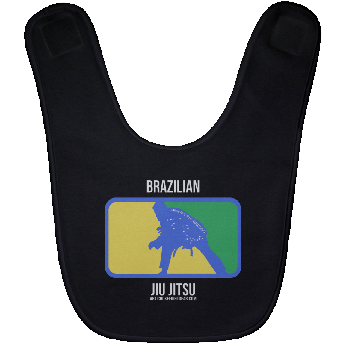 Artichoke Fight Gear Custom Design #13. BJJ, The New National Pastime. Baby Bib