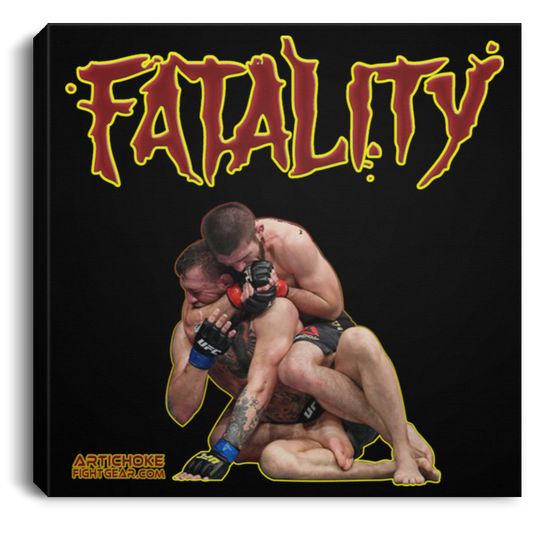 Artichoke Fight Gear Custom Design #21. FATLAITY! Square Canvas .75in Frame